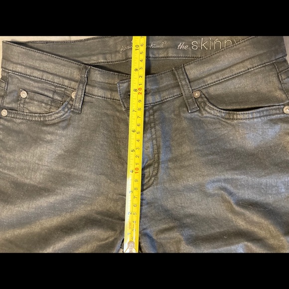 7 For All Mankind Coated Skinny Jeans - Picture 5 of 7